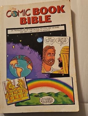 ❤️The Comic Book Bible - Illustrated Religious Graphic Novel, White Cover